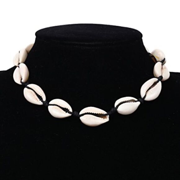 Elegant Shell Choker Necklace A1369 - Picture 1 of 3